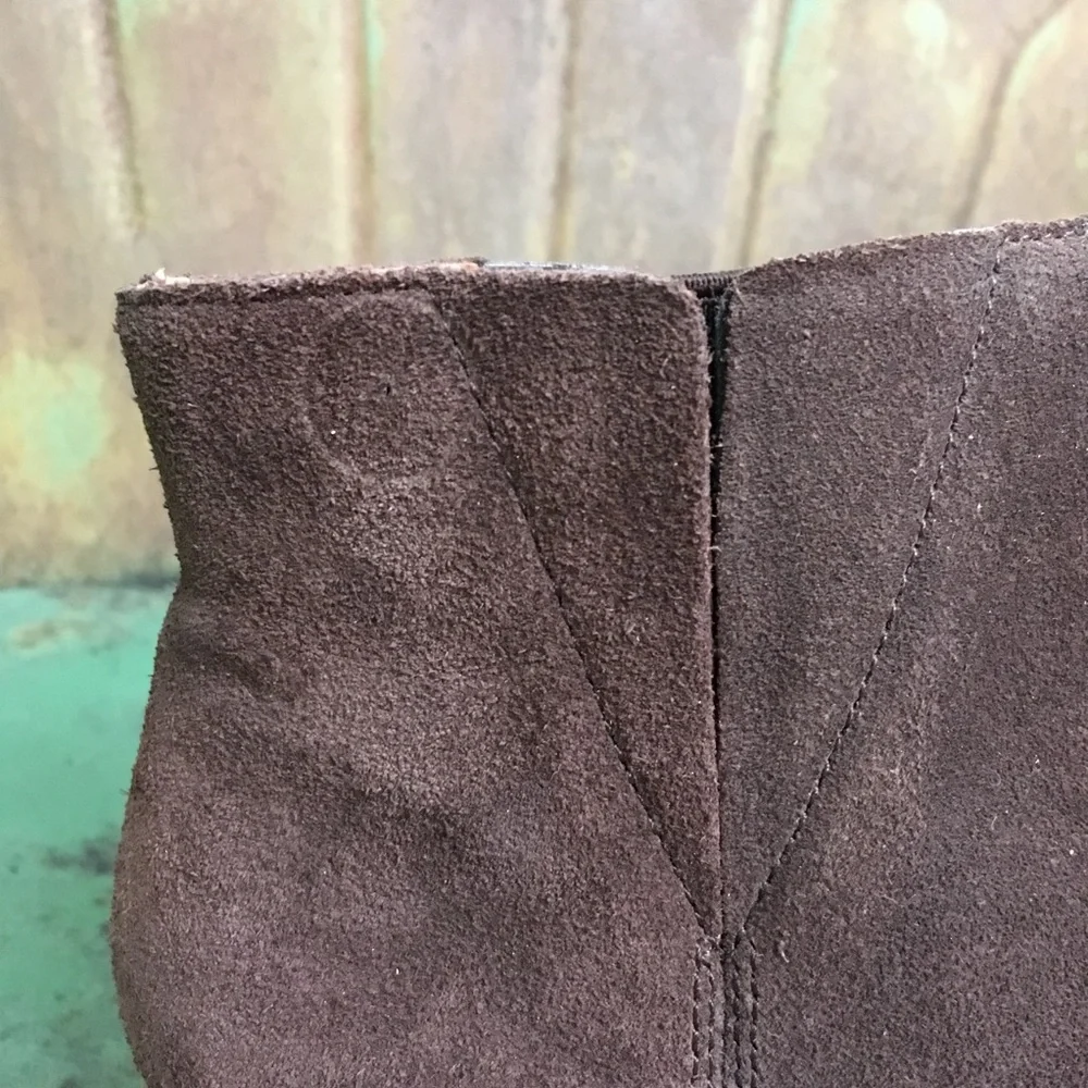 Lucky Brand Brown Suede Booties